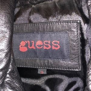 Vintage womens Guess leather jacket